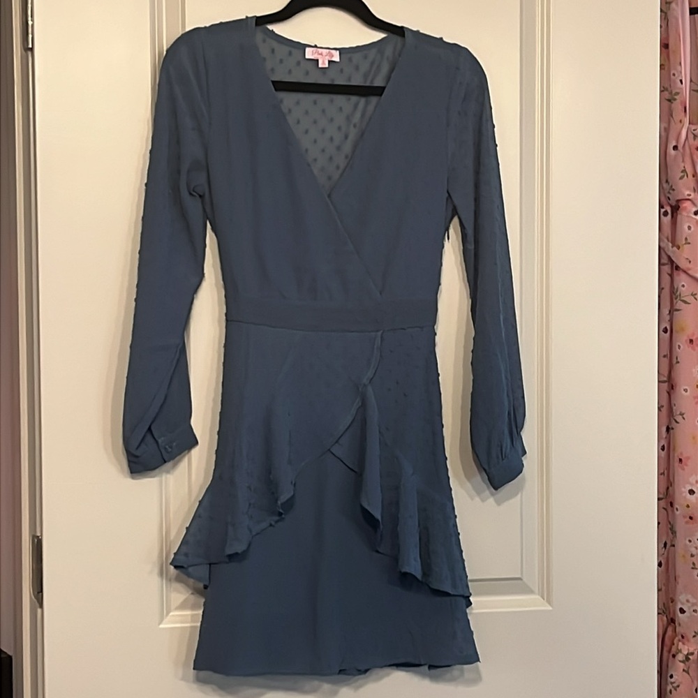 Blue Pink Lily Dress